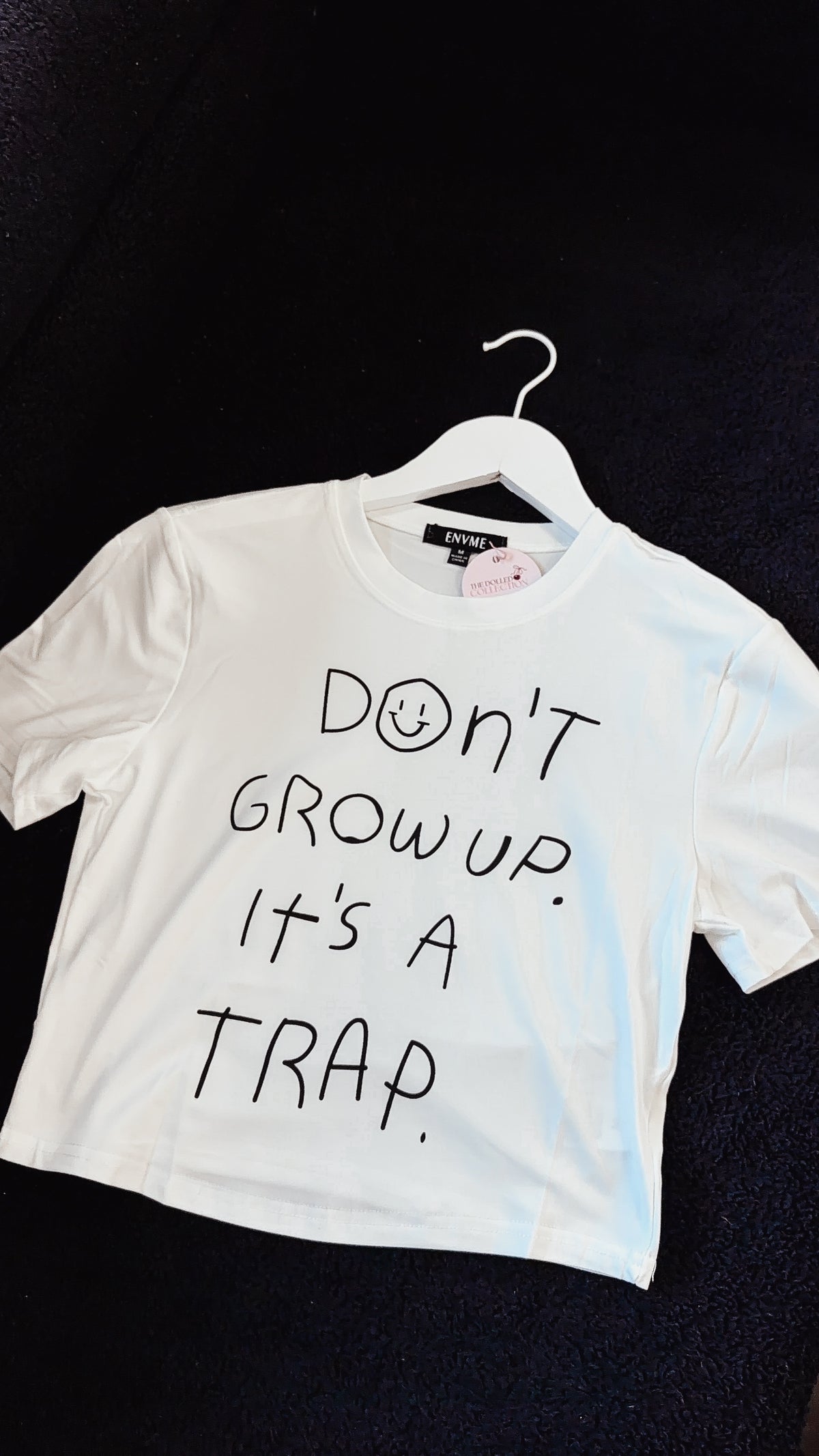 Don’t Grow Up It’s a Trap Cropped Tee