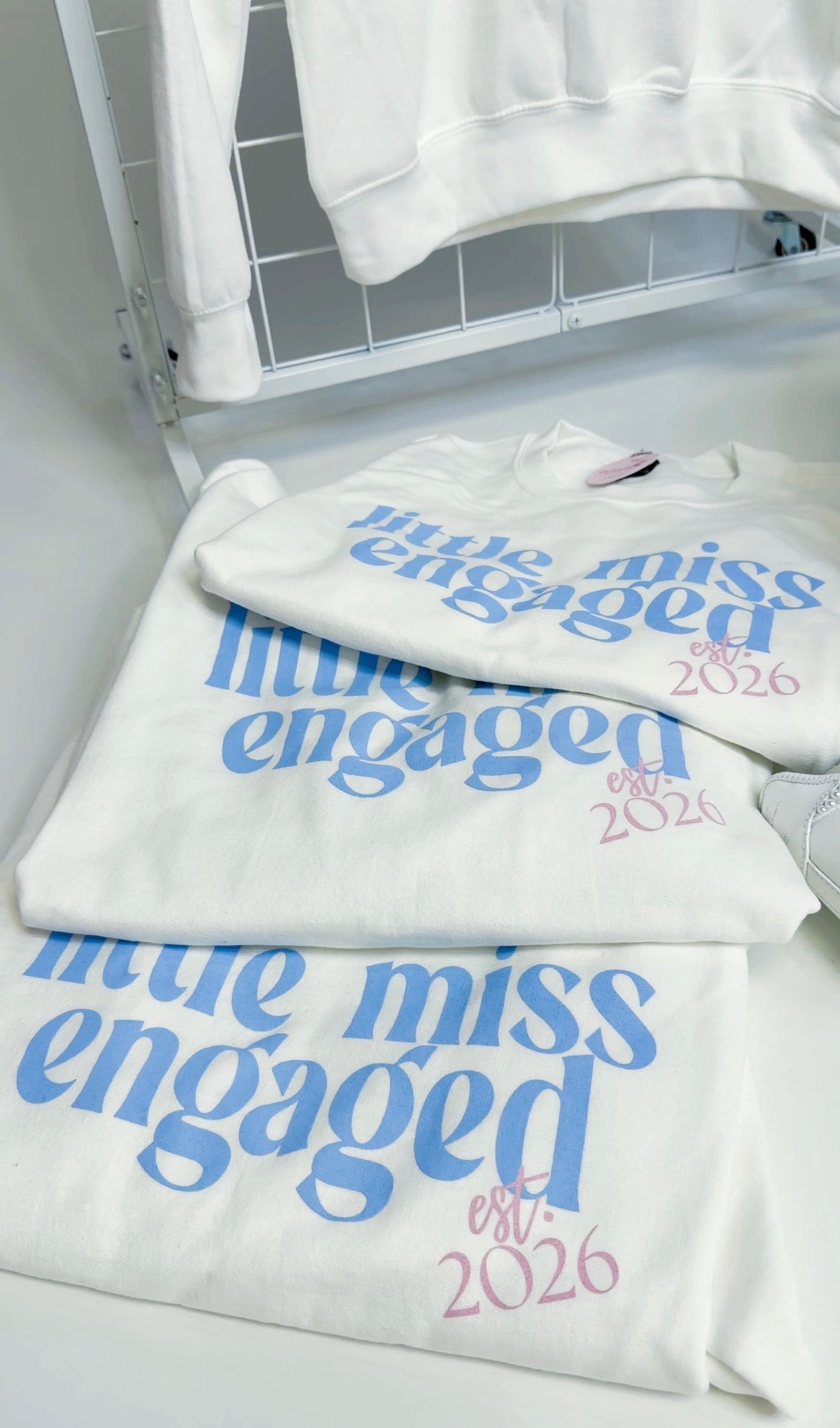 Little Miss Engaged Crewneck Est.2026