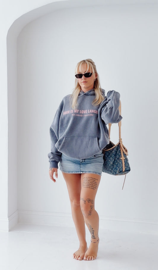 Hair Is My Love Language Oversized Hoodie