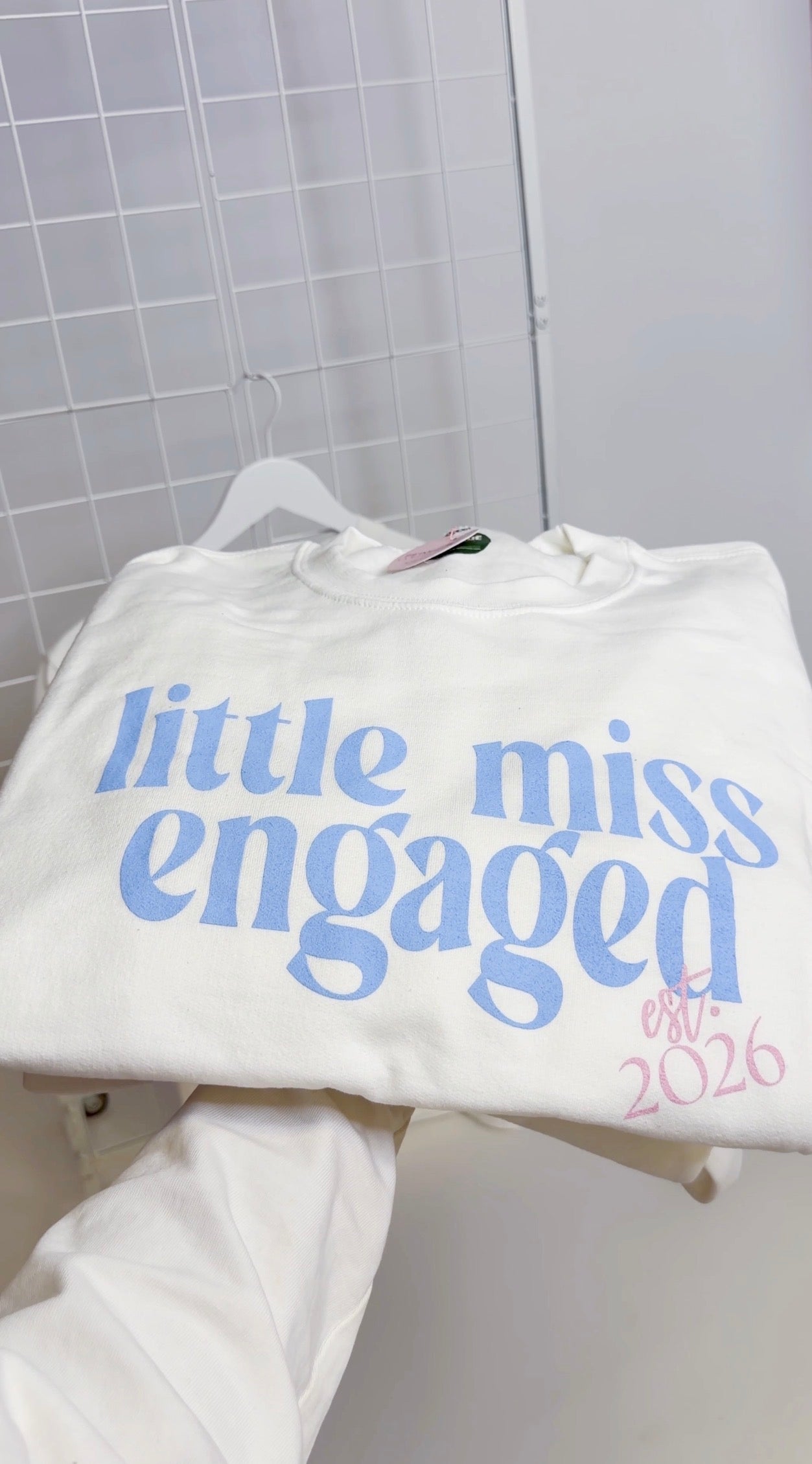 Little Miss Engaged Crewneck Est.2026