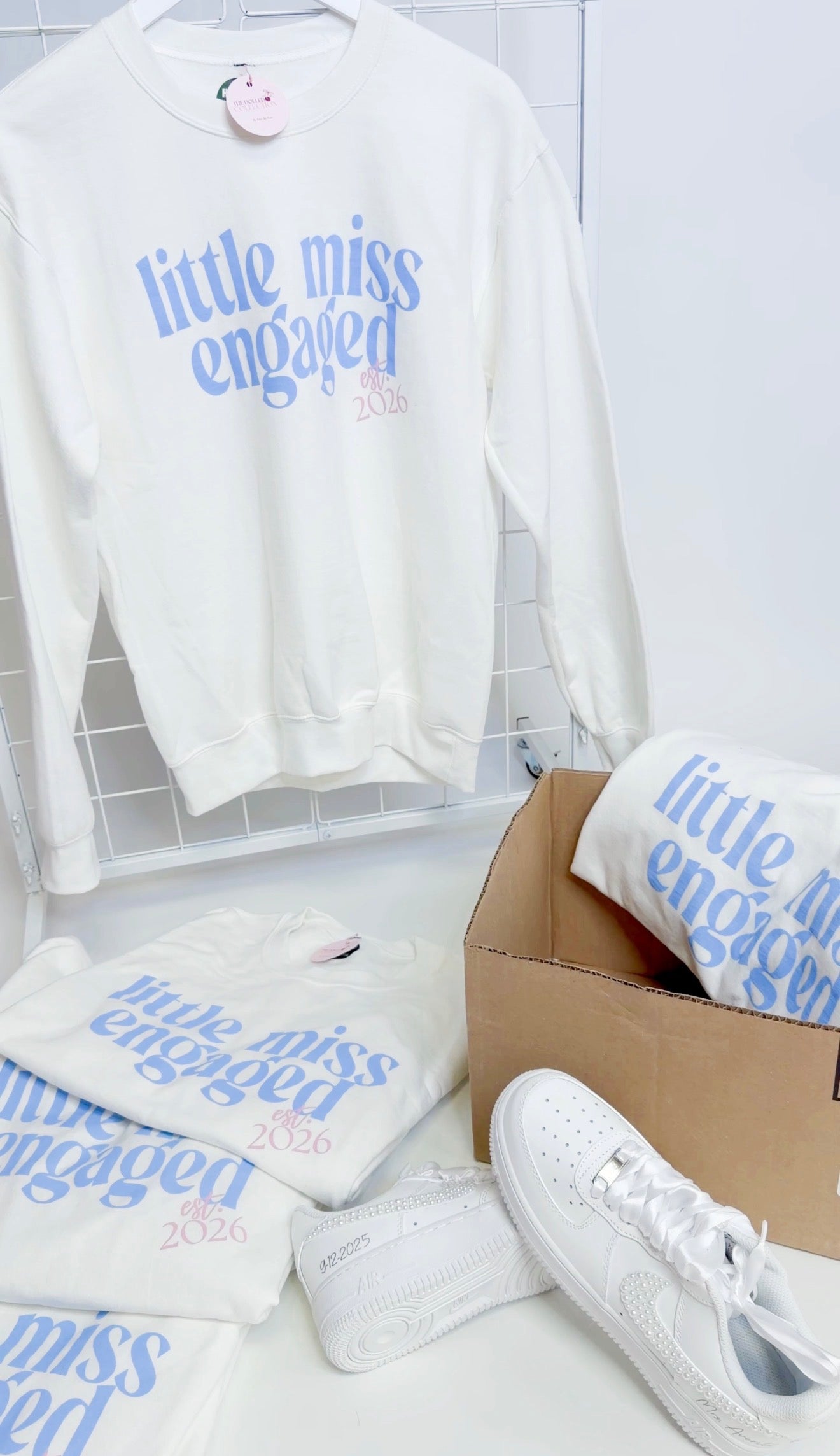 Little Miss Engaged Crewneck Est.2026