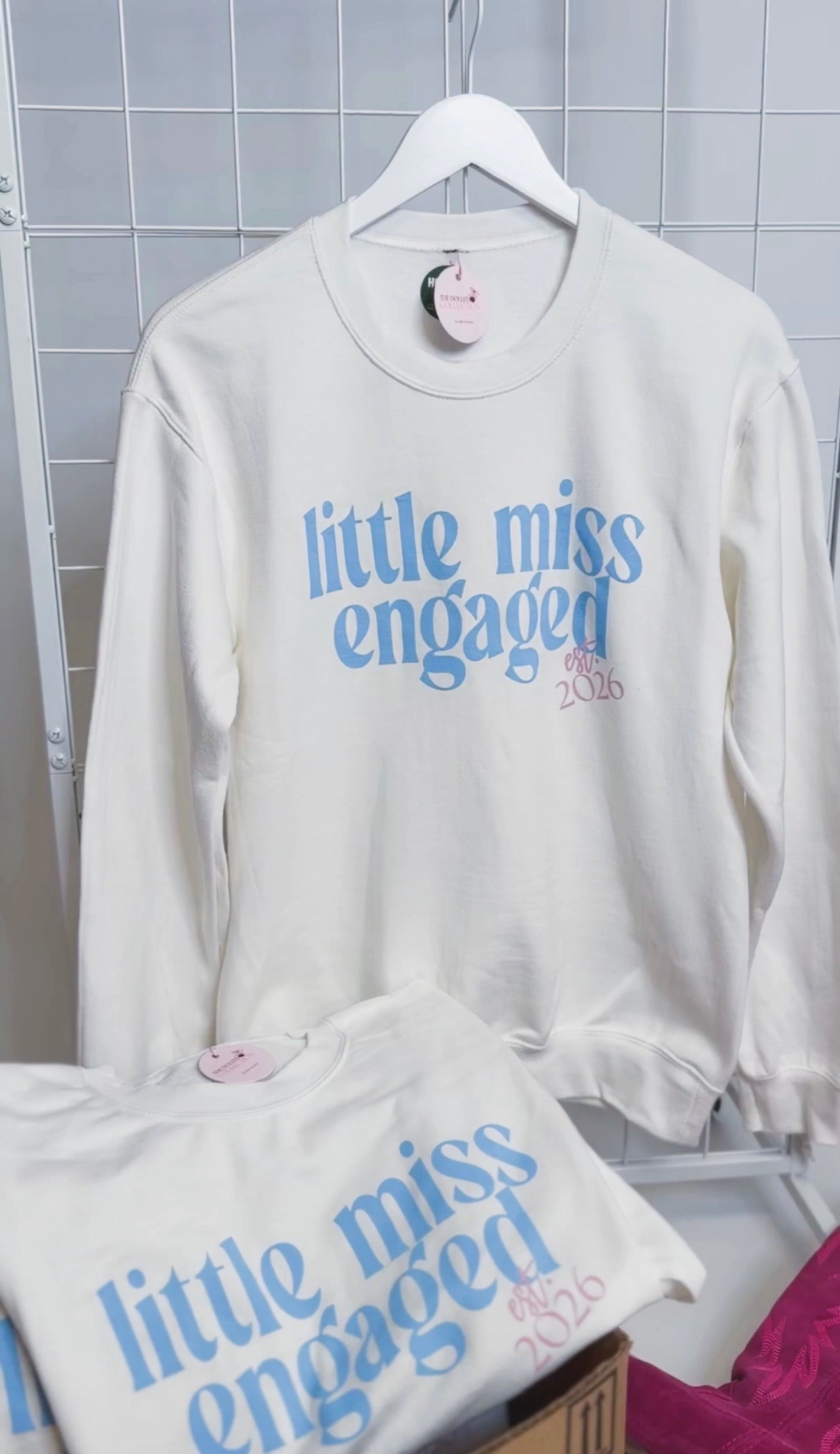 Little Miss Engaged Crewneck Est.2026