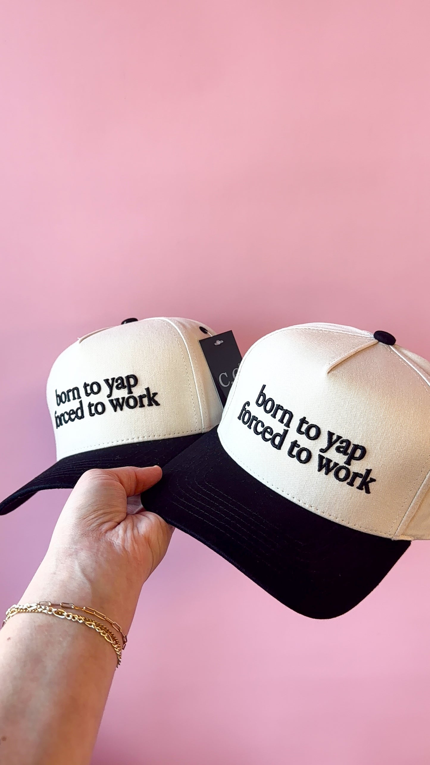 Born to Yap, Forced to Work Trucker Hat