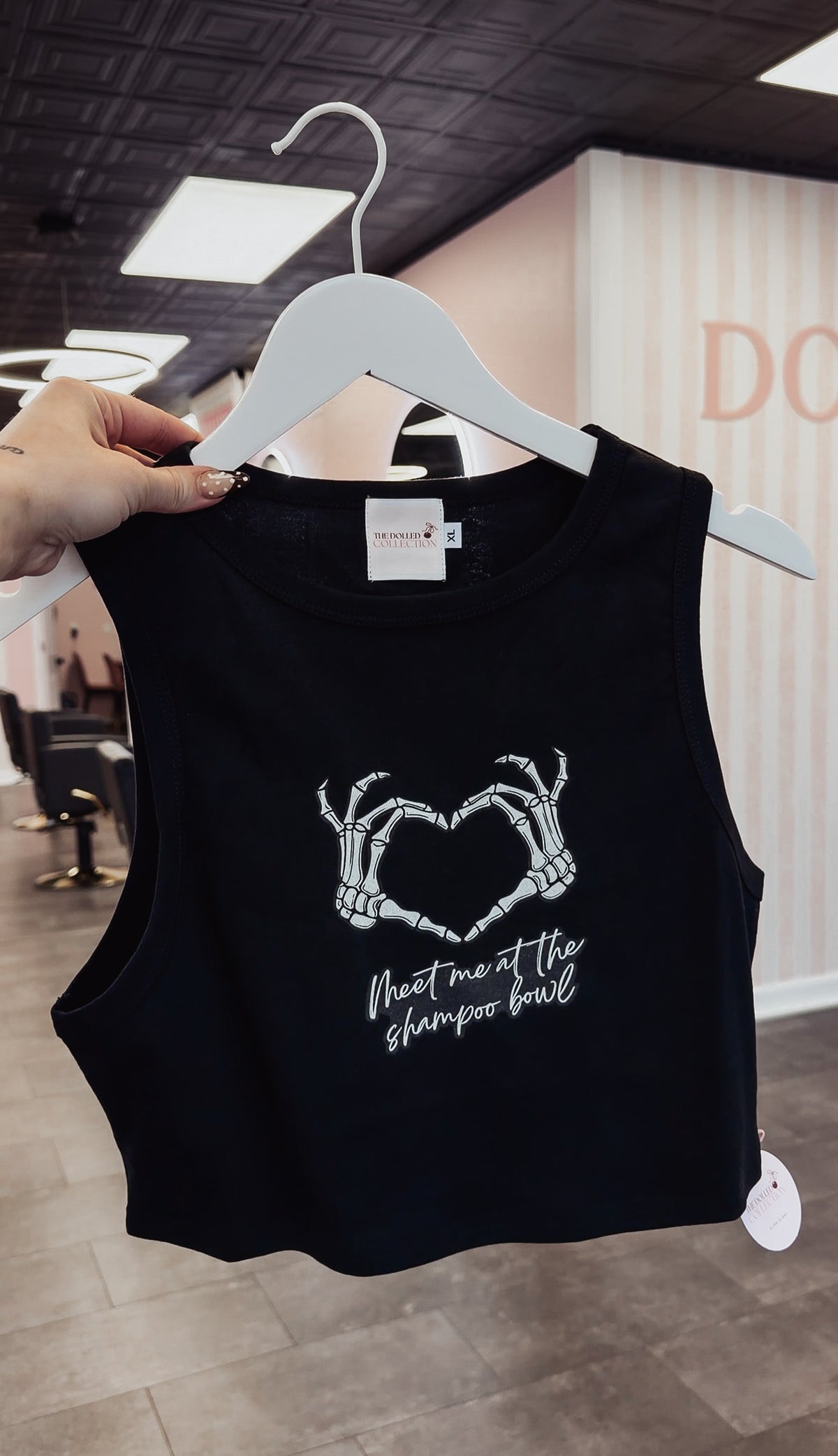 Meet Me at the Shampoo Bowl Crop Tank