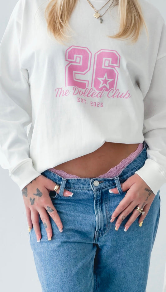 The Dolled Club Varsity Long Sleeve